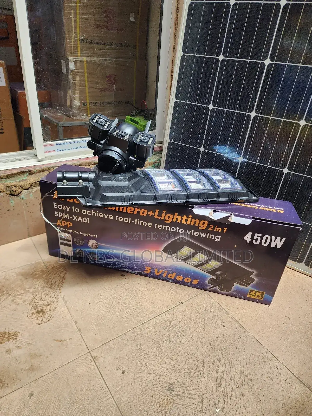 Ai 2in1 450w Solar Street Light Camera 360°