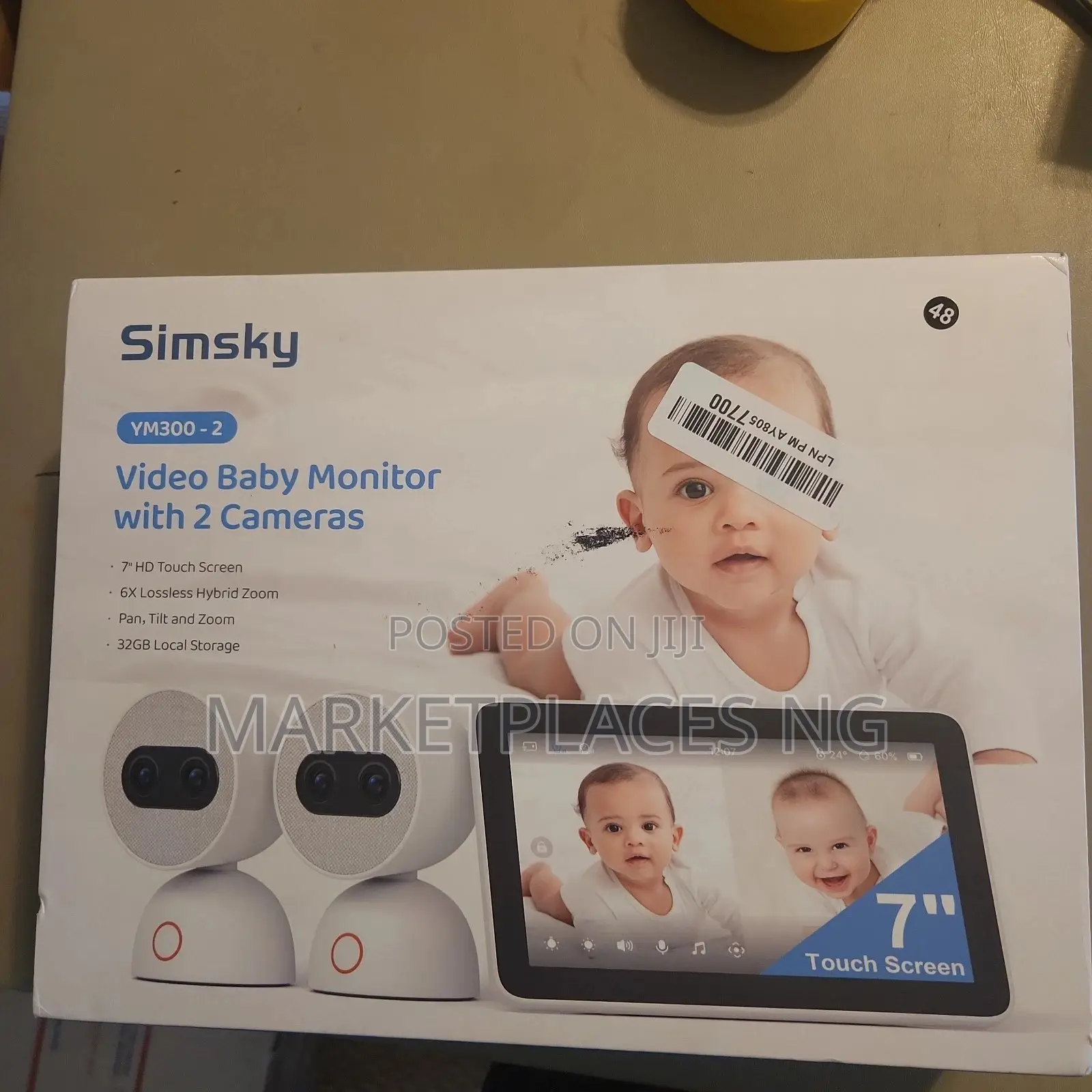 Simsky Baby Monitor – Split Screen, 2 Cameras App Access