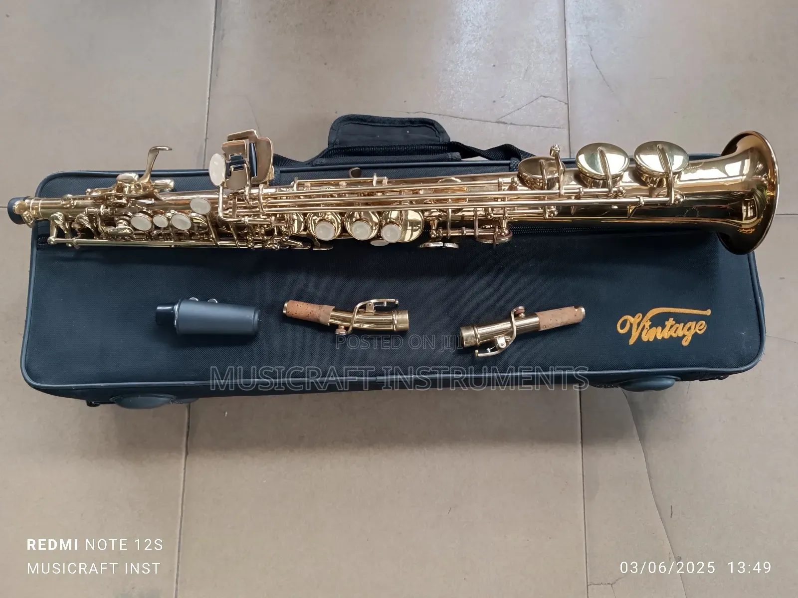Vintage Straight Soprano Saxophone