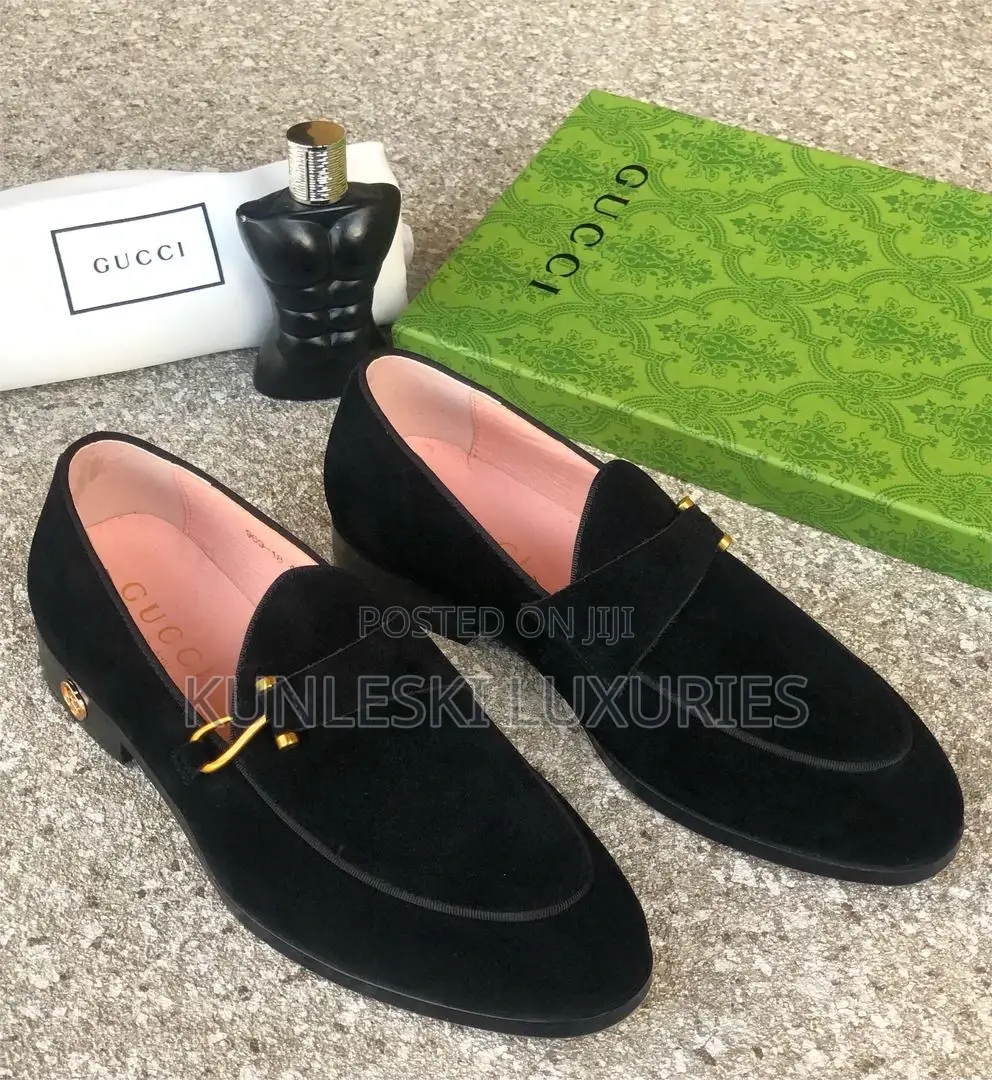 Original Gucci Suede Loafers Shoes in Two Colors