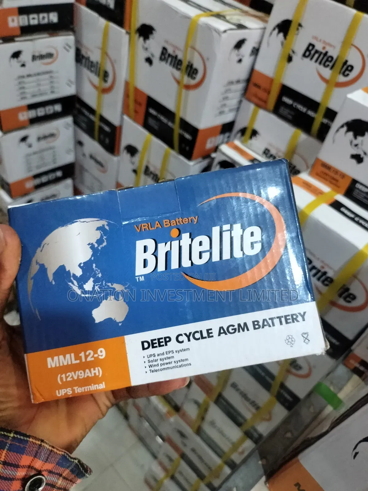 9ah 12v Britelite Batteries