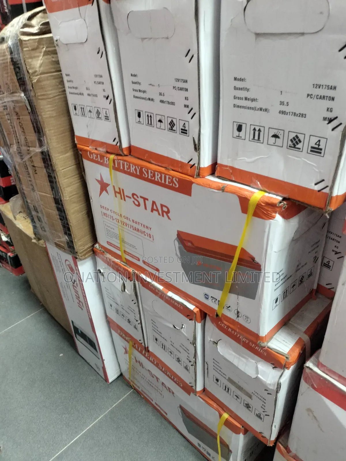 175ah 12v Hi-Star Gel Batteries