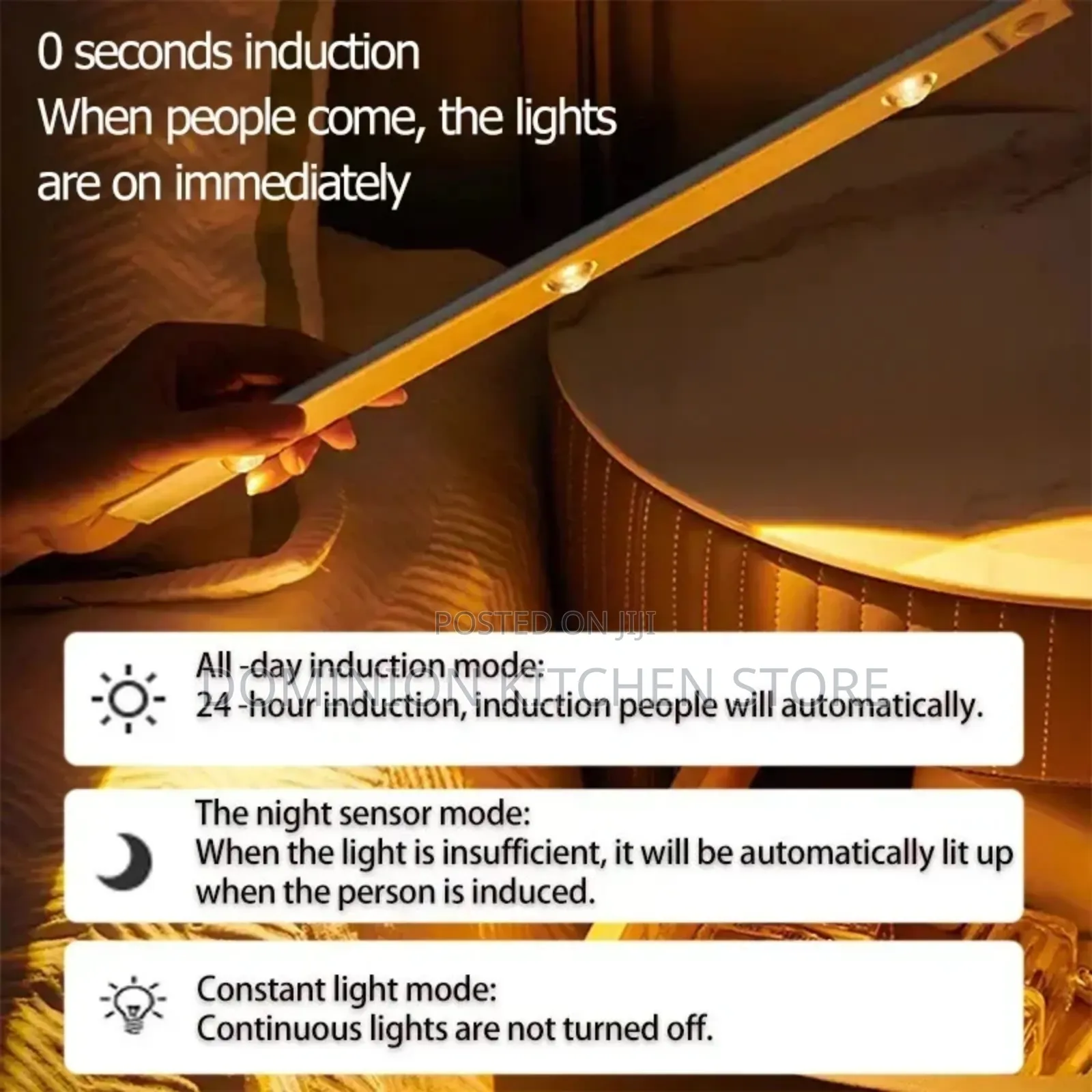 Motion Sensor Under Cabinet Led Lamp(Rechargeable)