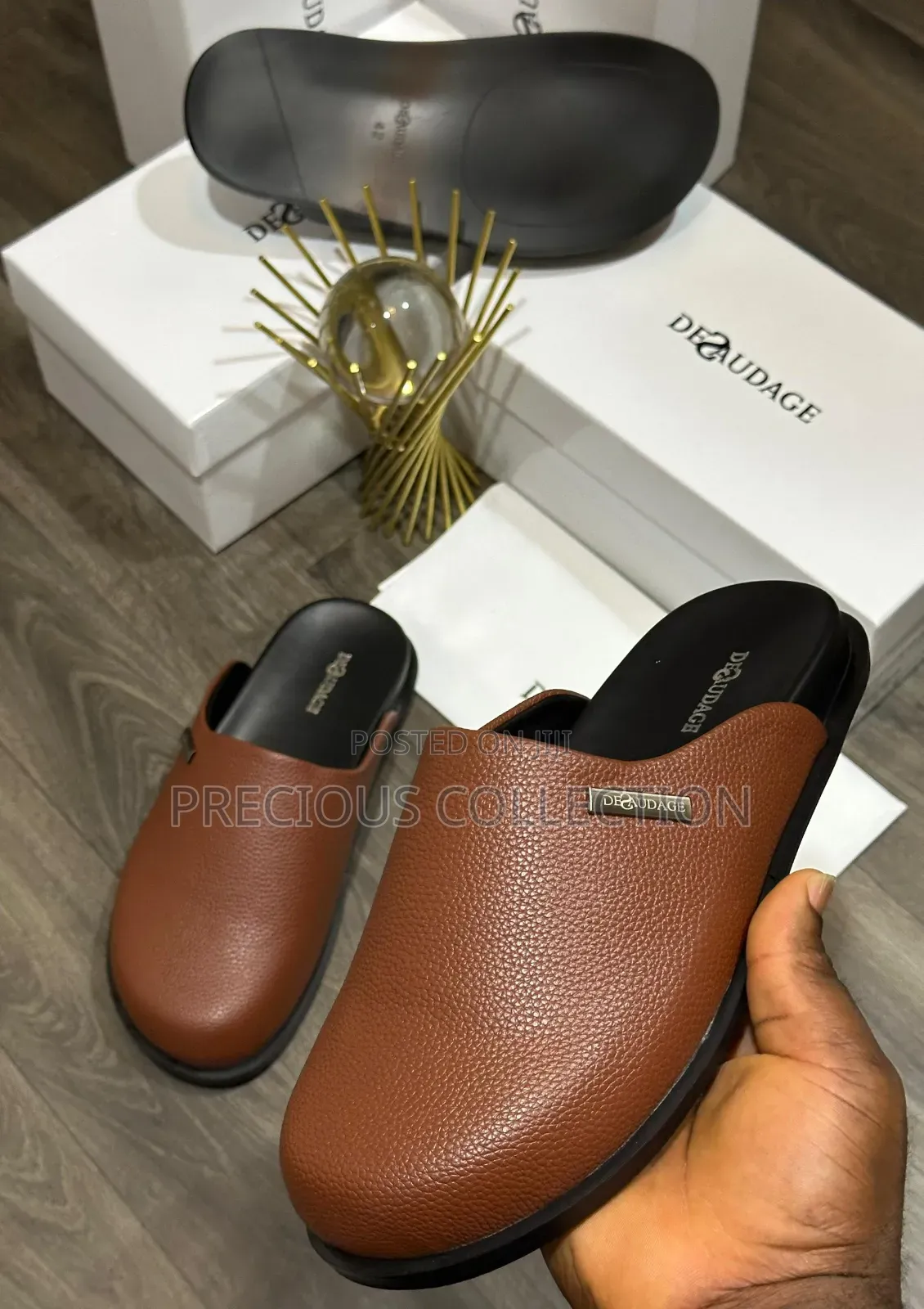 High Quality Desaudage Leather Half Cover Slide