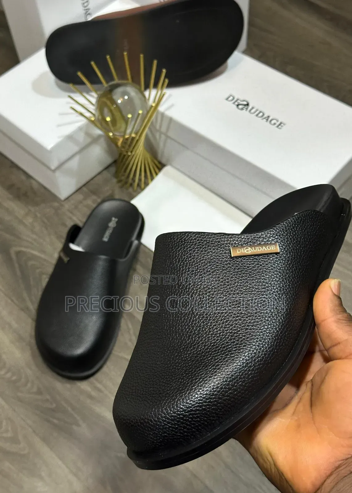 High Quality Desaudage Leather Half Cover Slide