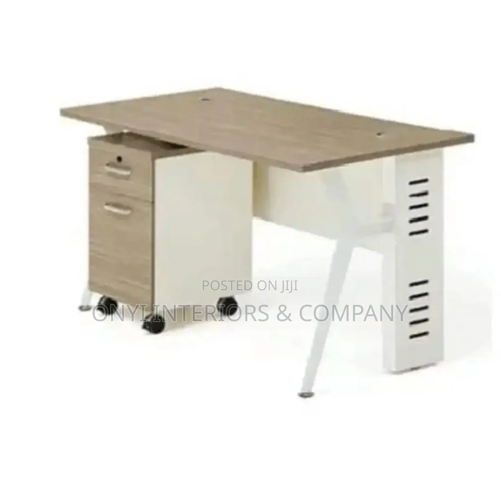 Modern Metal Office Table With Drawers