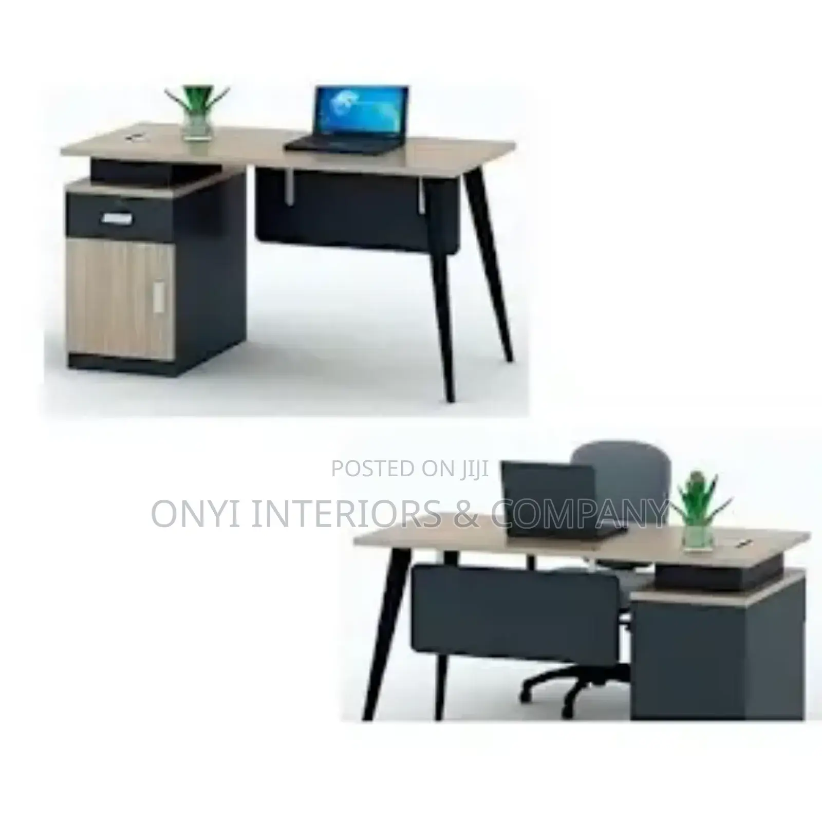 Modern Office Table With Drawers-1.2 Metre