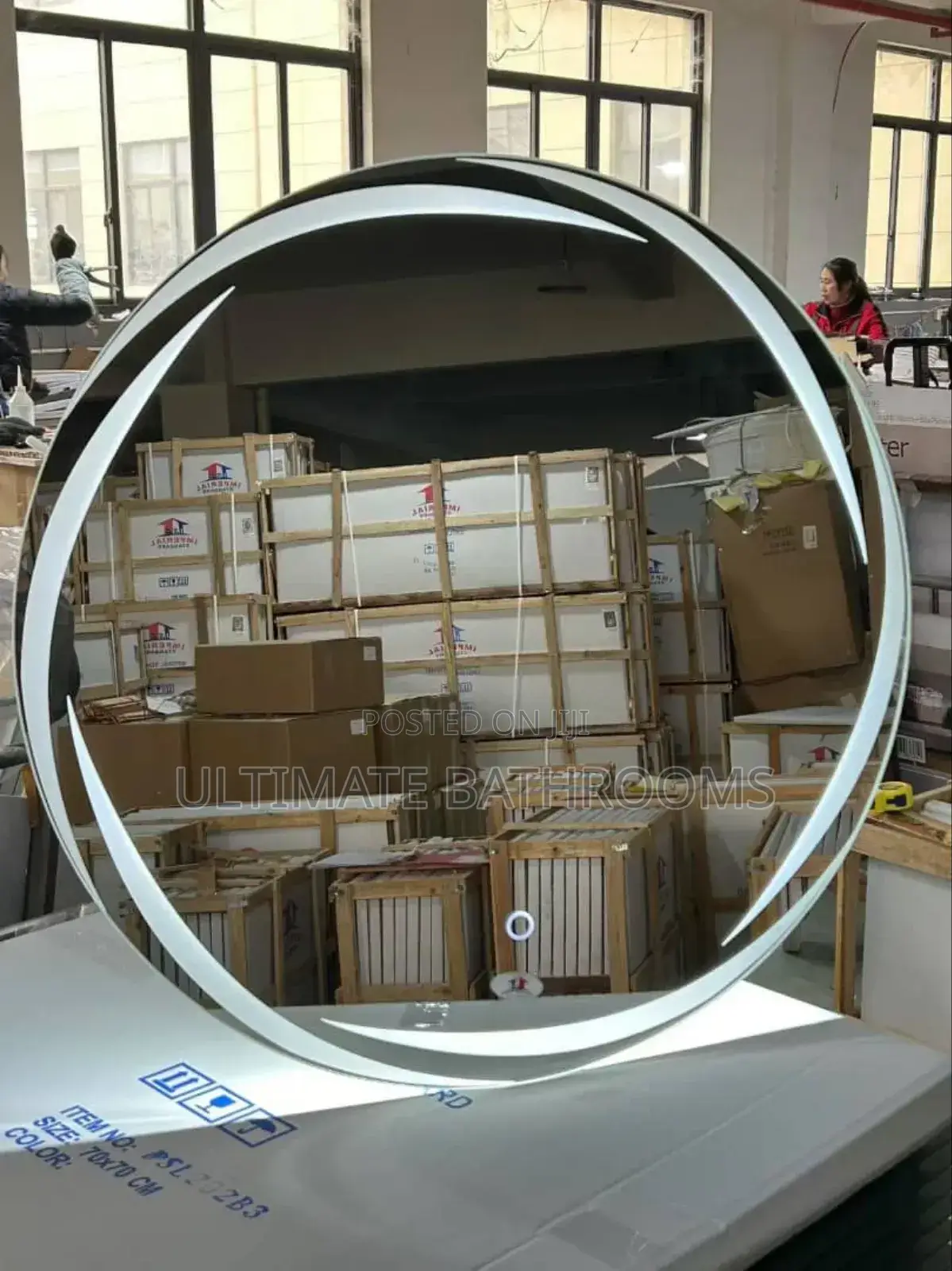 70x70cm Round Shape Bathroom Led Mirror