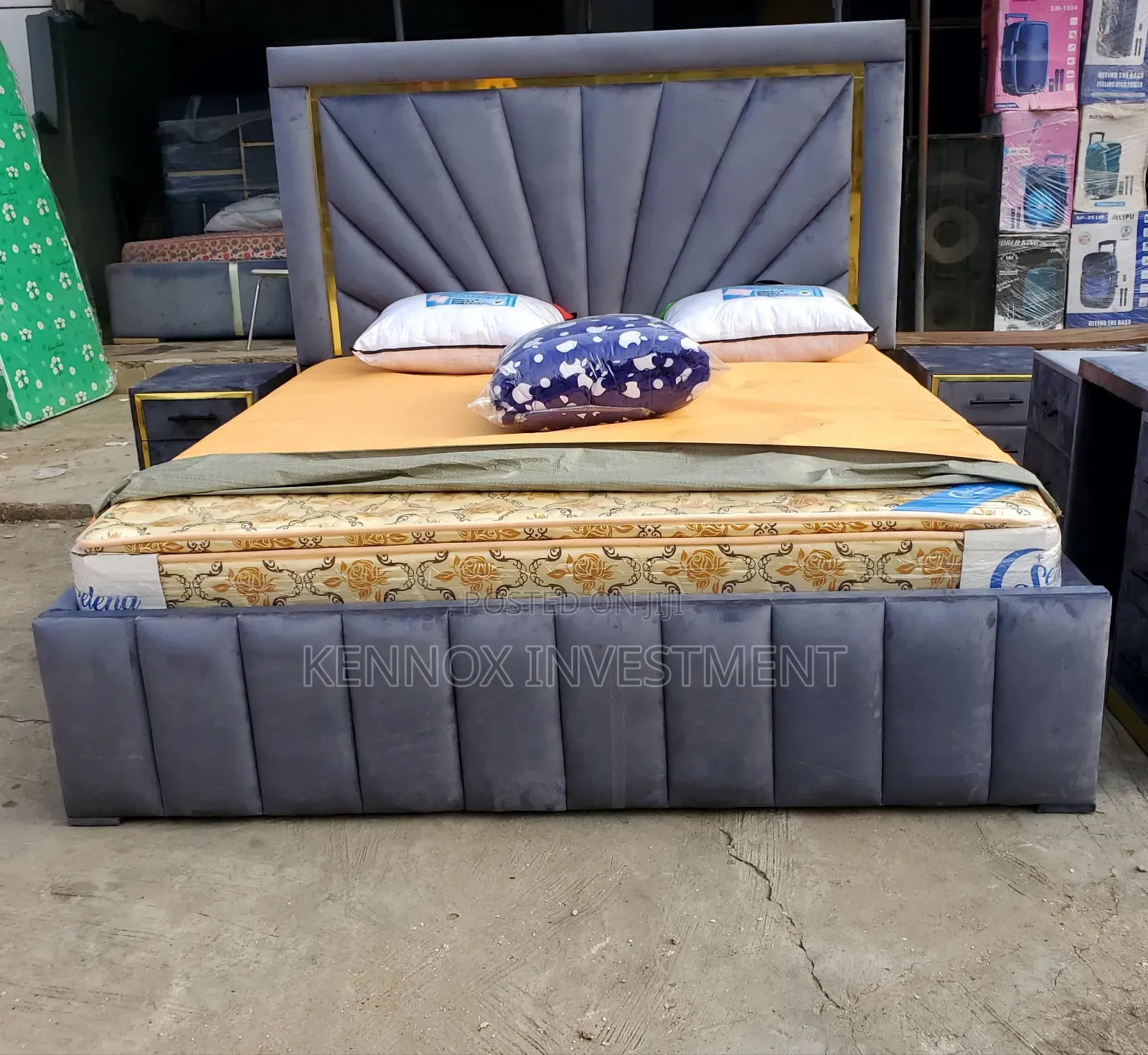 6 X 6 High Quality Padded Bedframe.