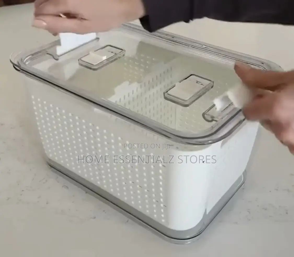 Refrigerator Fruits Storage Baskets Set With Lid