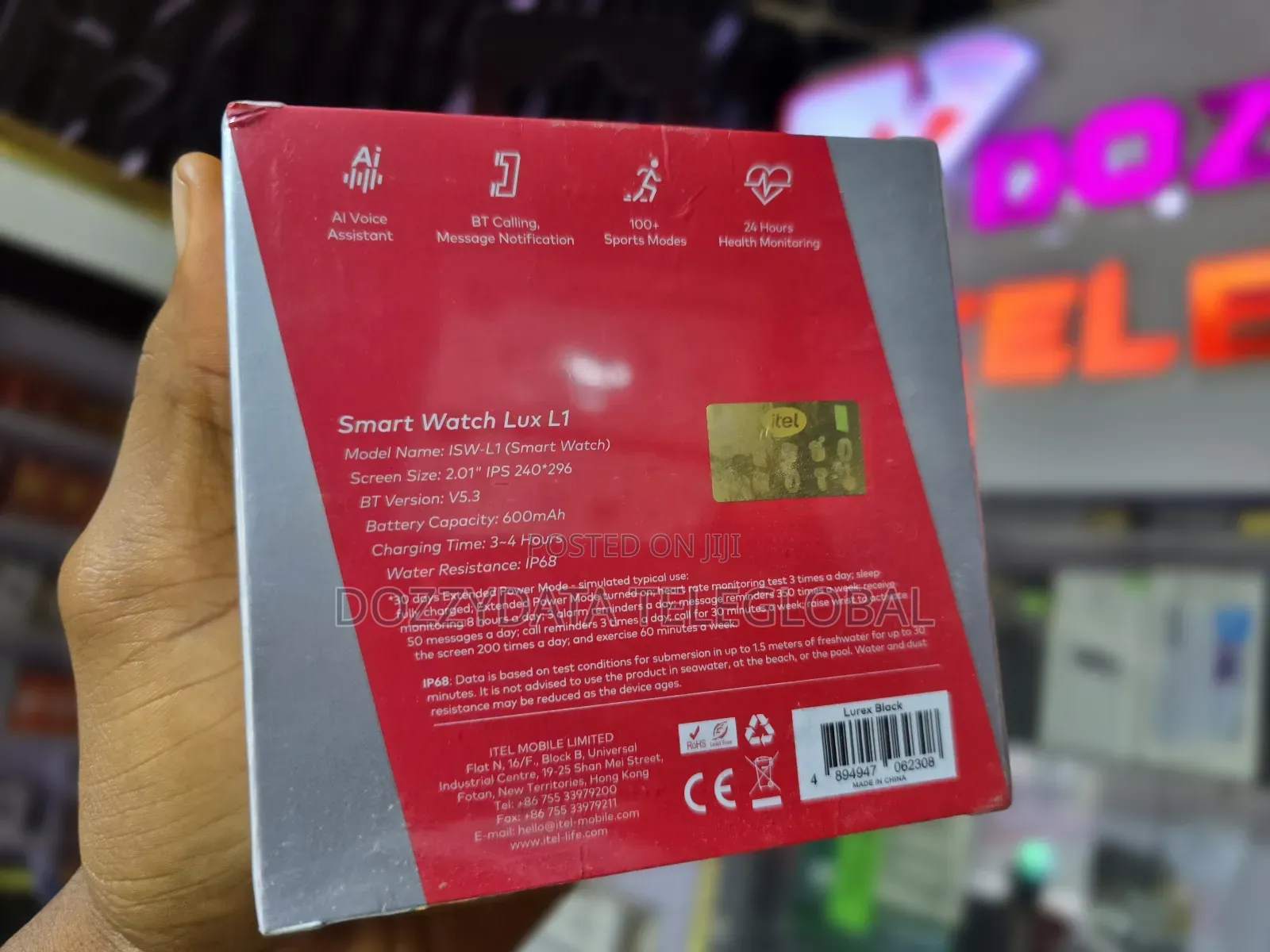 Itel Smartwatch Lux L1 Watch (Isw L1 Smartwatch)