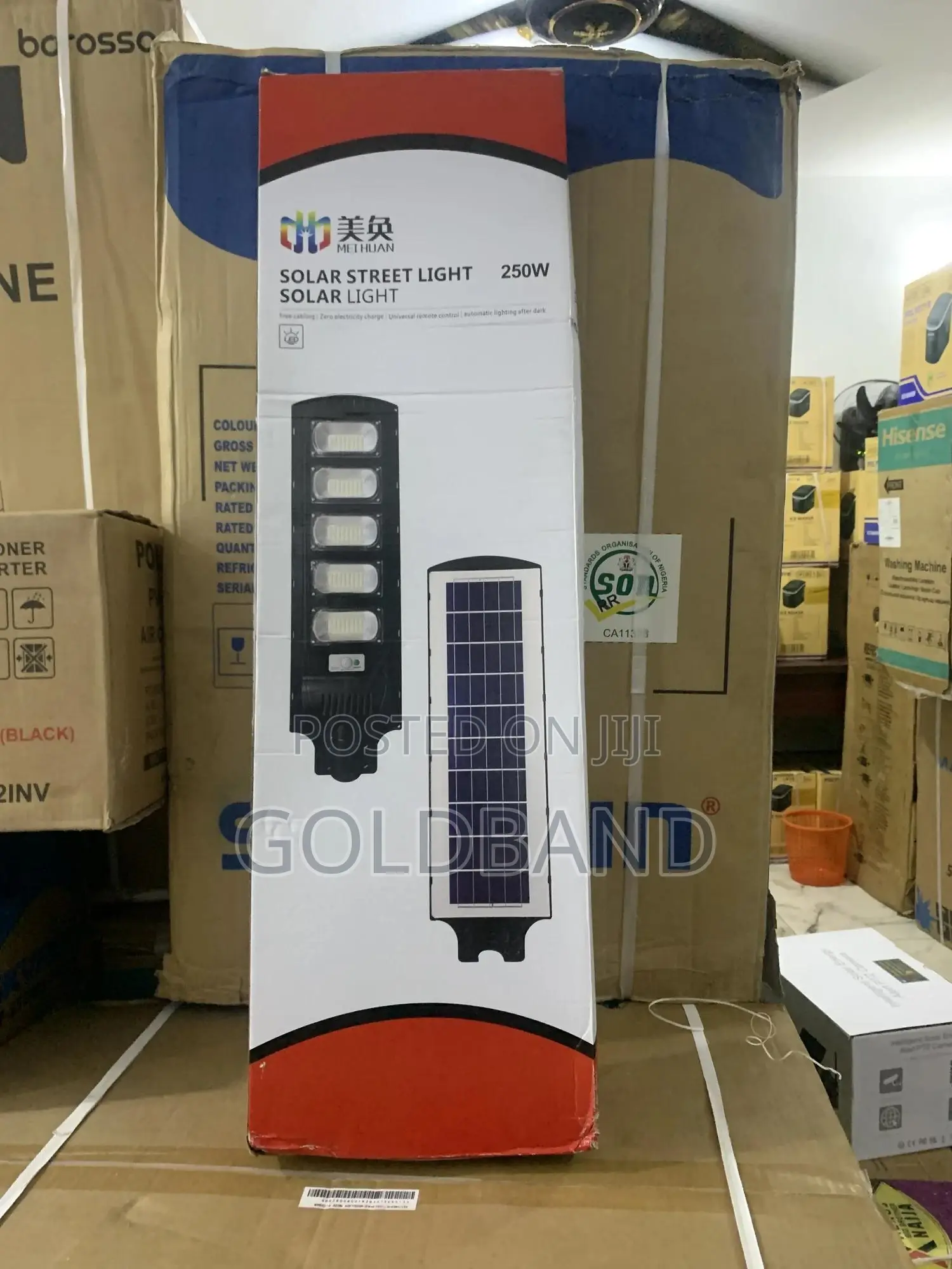 250w Solar Street Light With Dusk-to-Dawn Sensor
