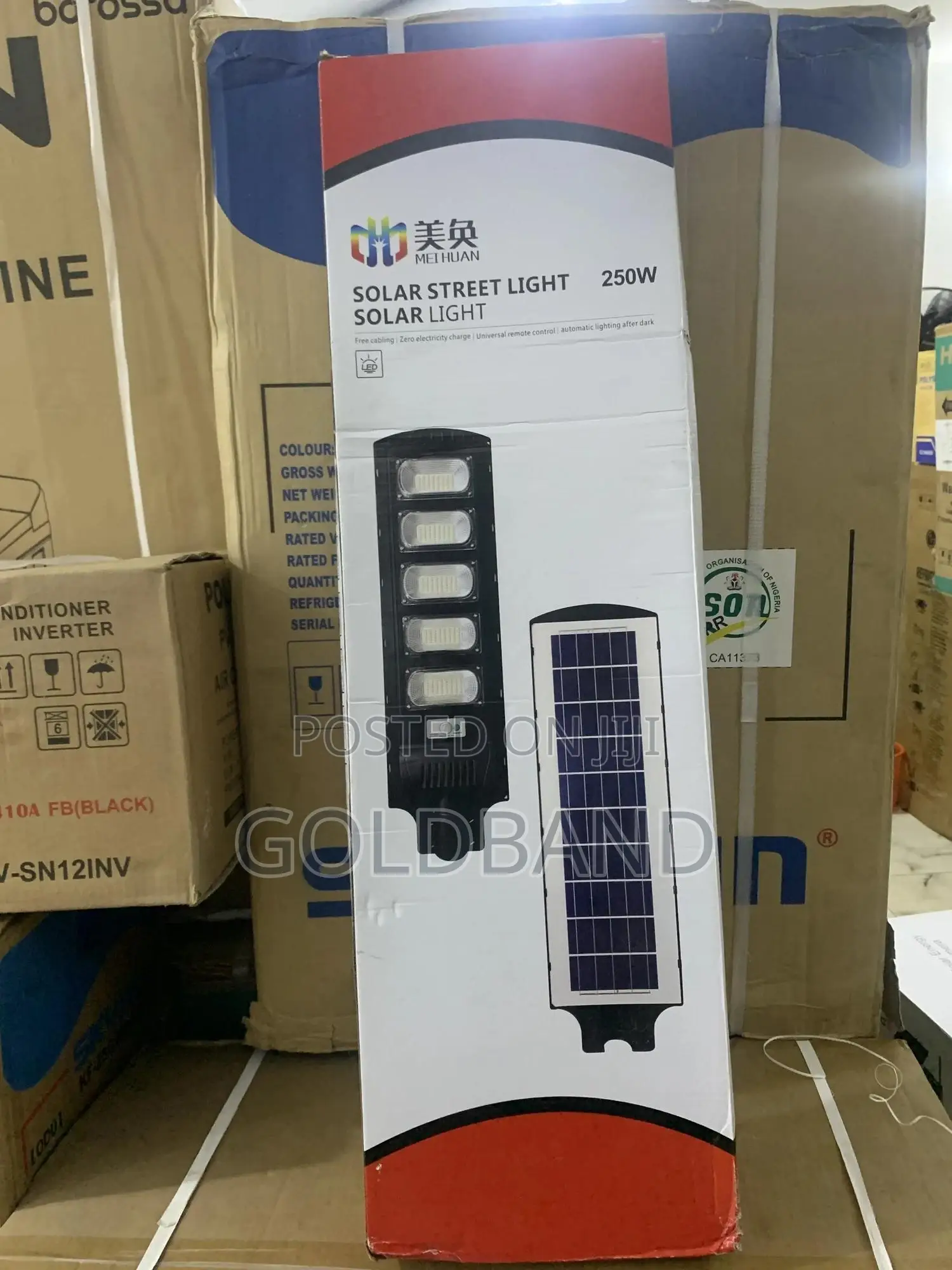 250w Solar Street Light With Dusk-to-Dawn Sensor