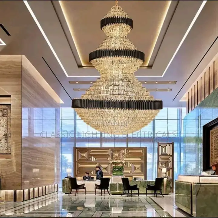 Luxury Staircase Chandelier Lighting Large Home Decoration