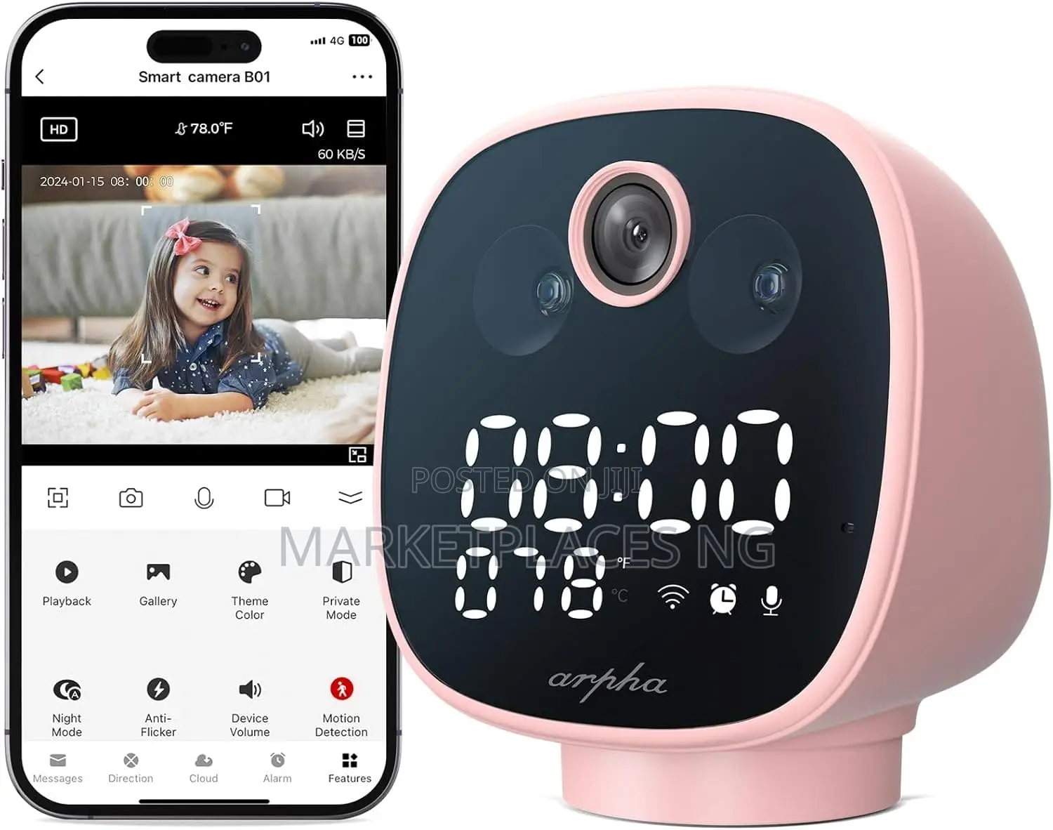 1080p Wifi Security Camera | Baby Monitor Night Vision