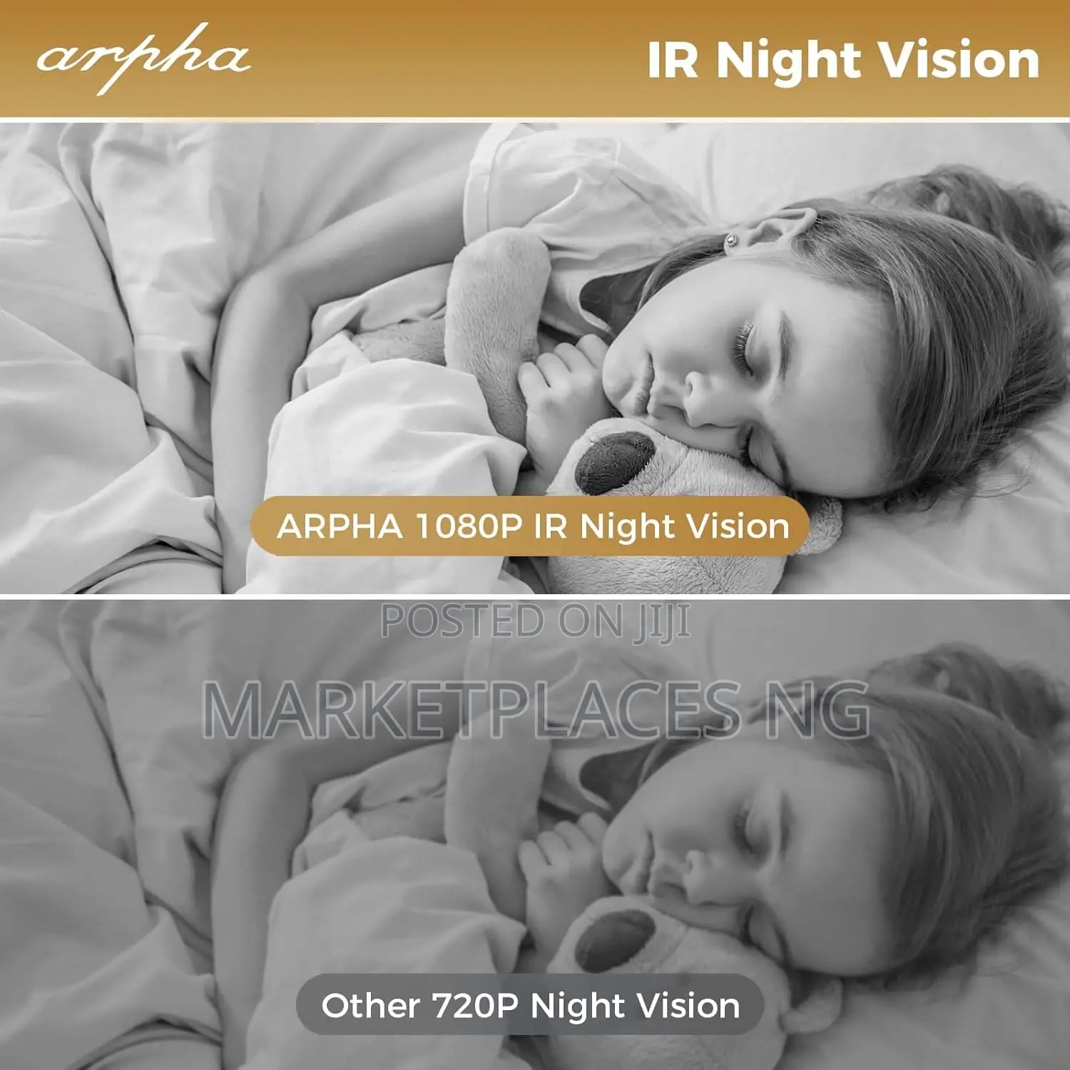 1080p Wifi Security Camera | Baby Monitor Night Vision
