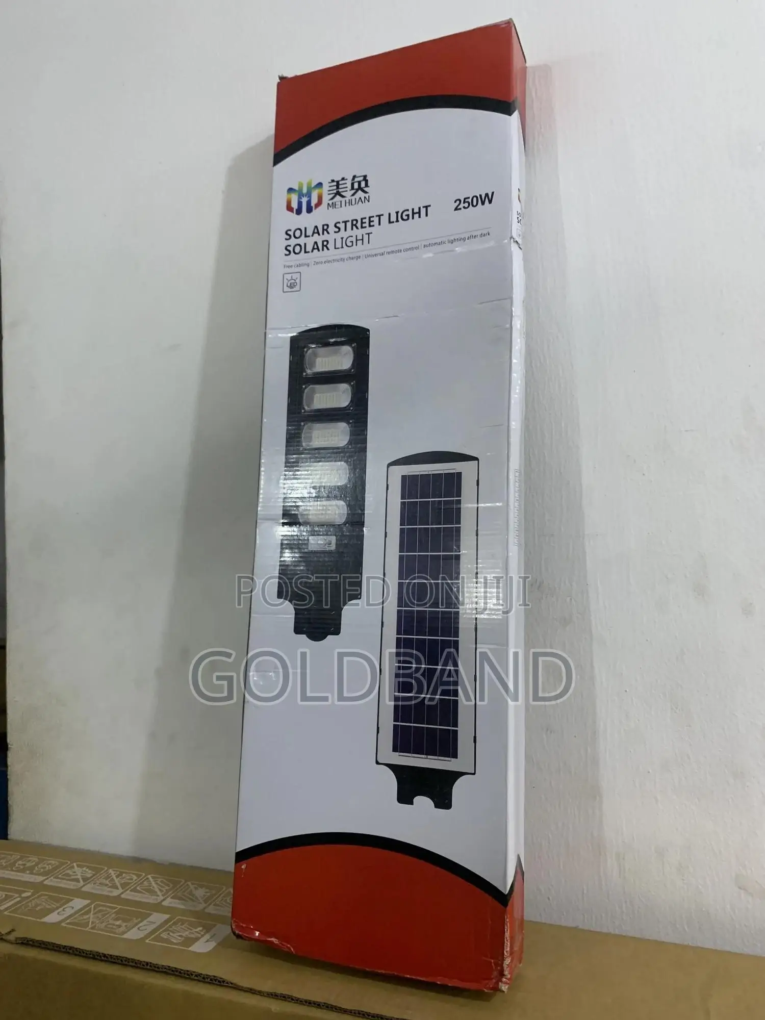 Off-Grid 250w Solar Street Lamp for Remote Locations