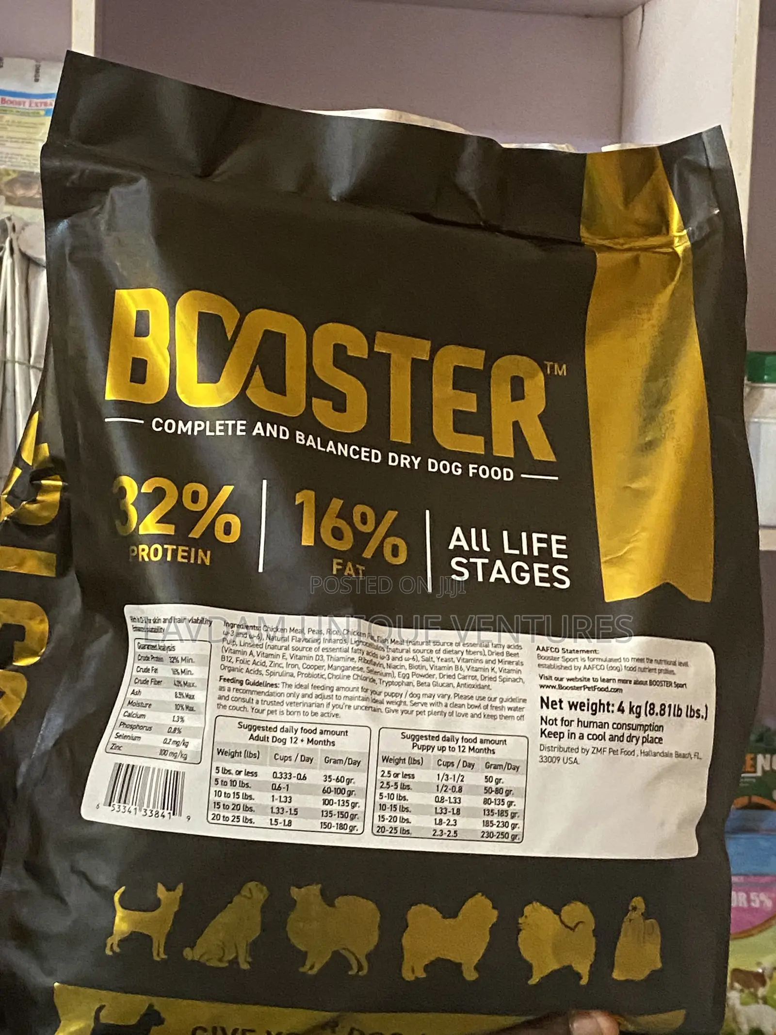 Booster Adult Dog Food – 4kg Dry Kibble | Healthy Tasty