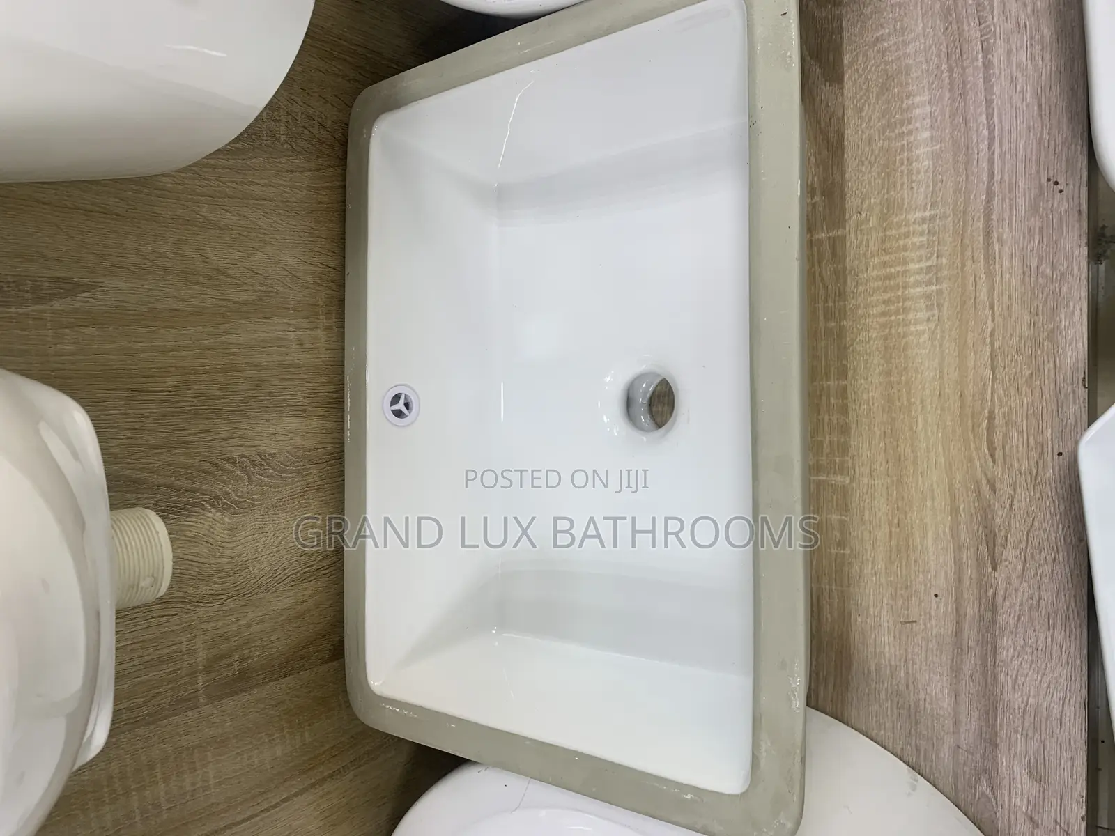 Rectangular Undermount Ceramic Wash Basin 4 Modern Bathroom