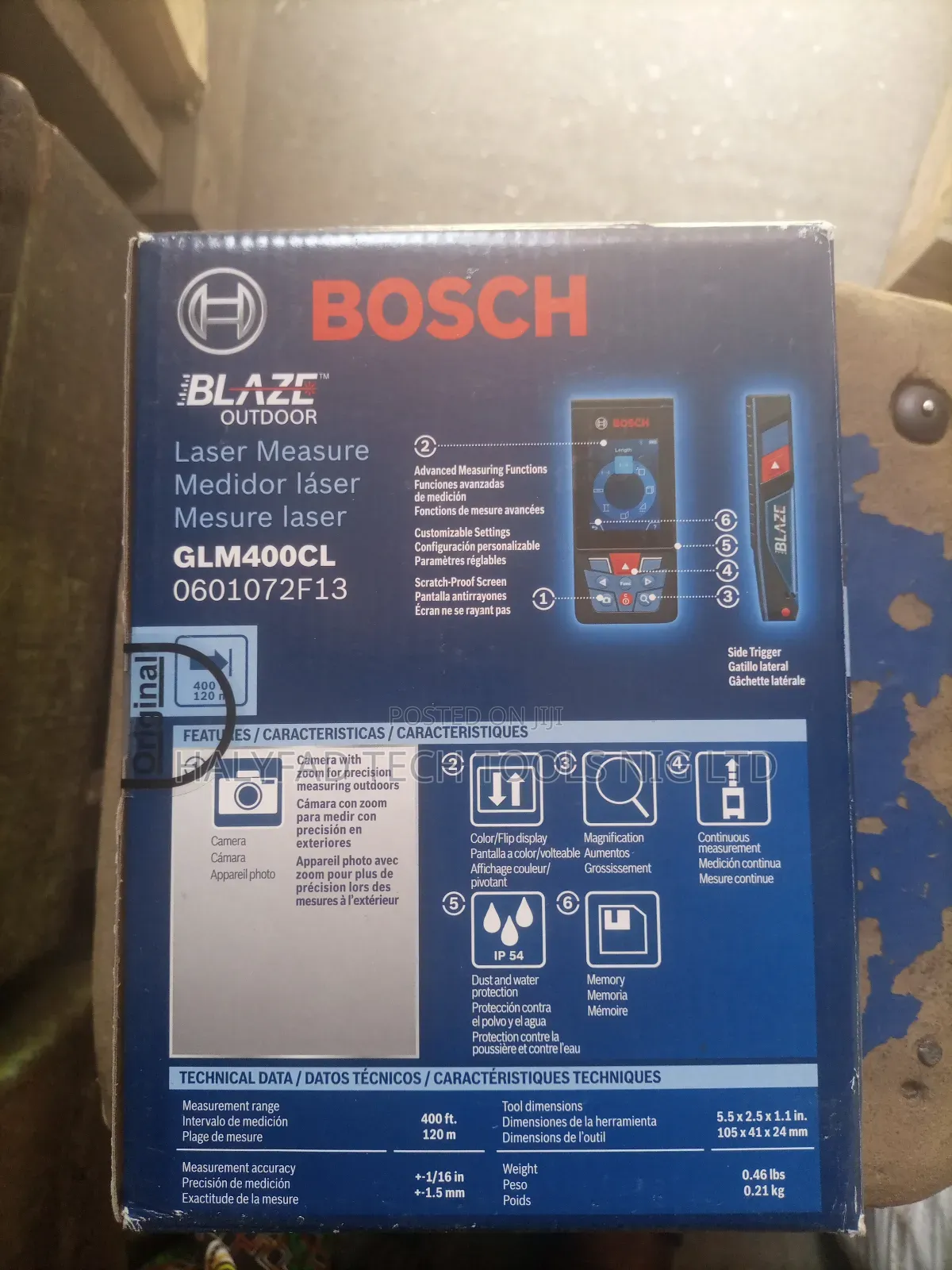 120m Bosch Blaze Glm400cl Outdoor Laser Measure With Camera