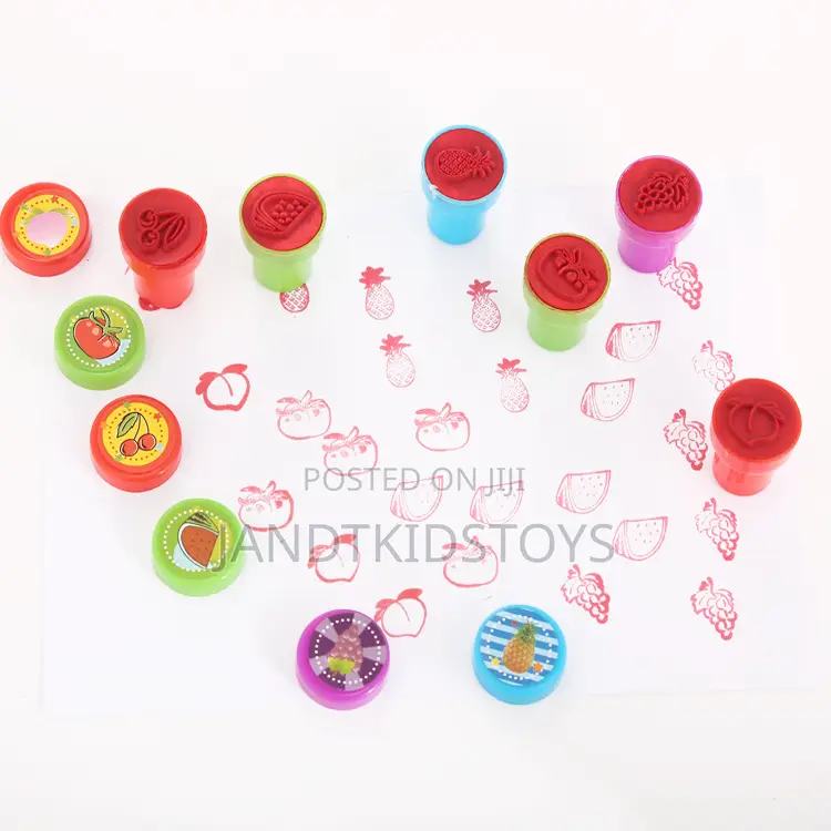 Set of 12 Self-Inking Fruit Stamps – Sweet, Creative Fun