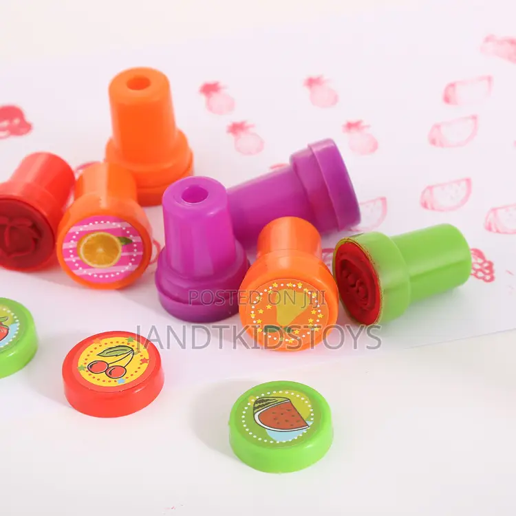 Set of 12 Self-Inking Fruit Stamps – Sweet, Creative Fun