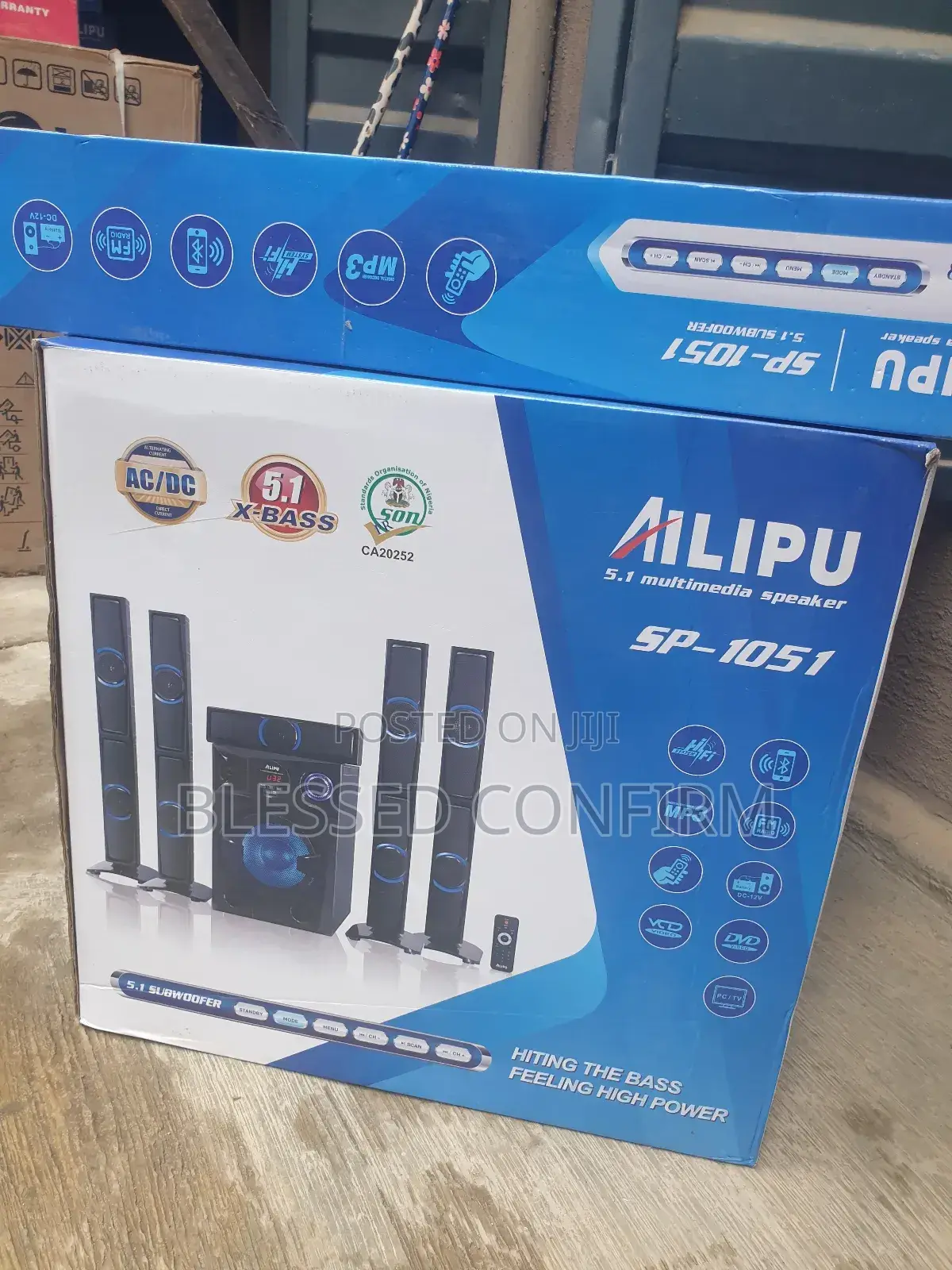 Mighty Bass Ailipu Ht With 5 Speakers