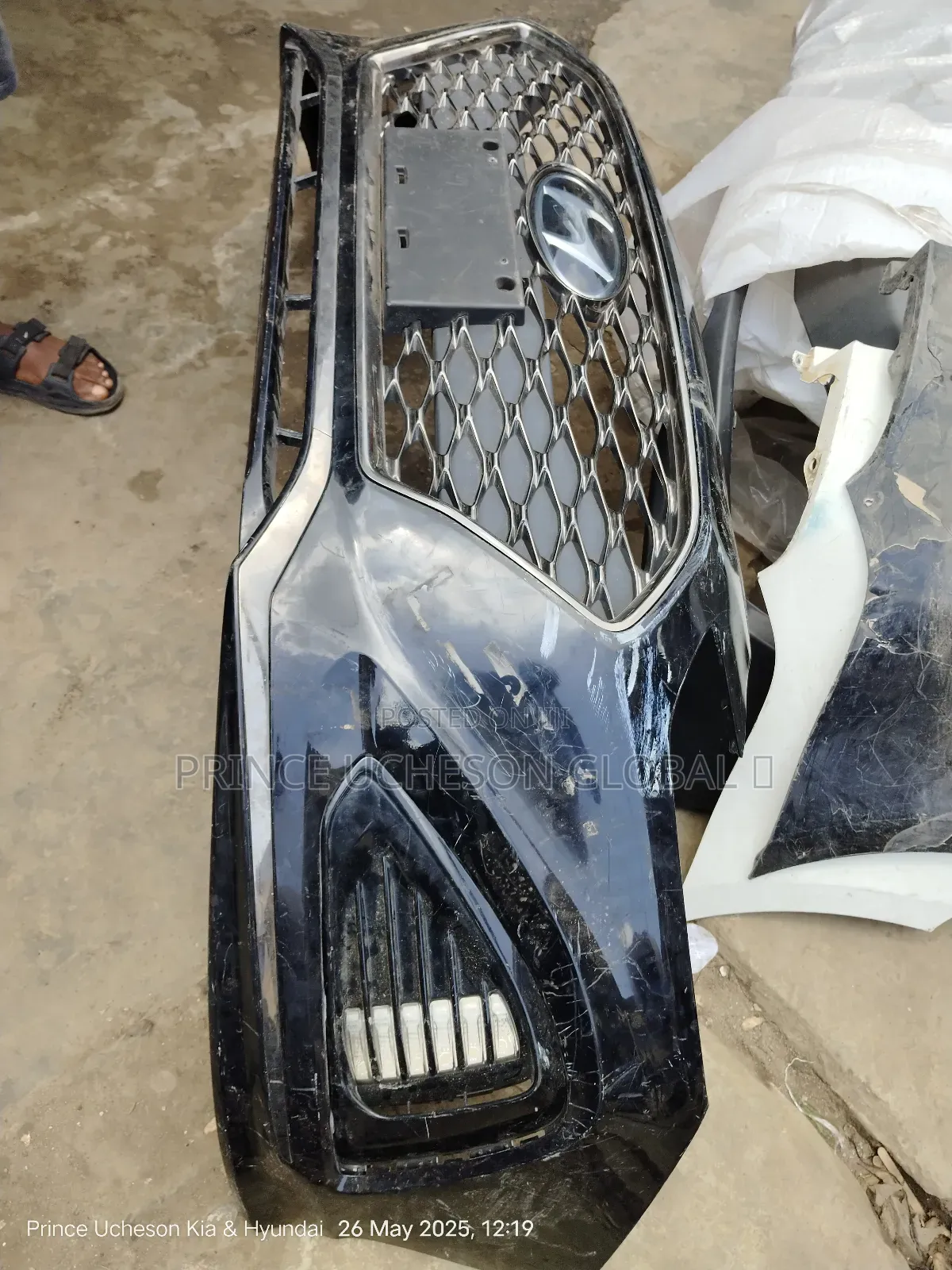 Complete Front Bumper Hyundai Sonata 2018 Spots