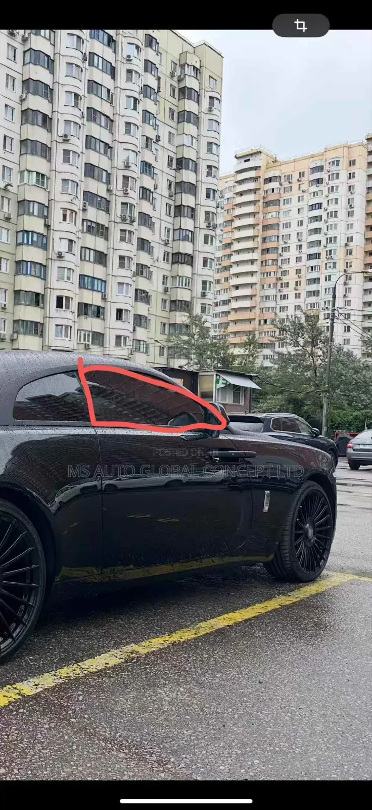 Rolls Royce Wraith Door Glass