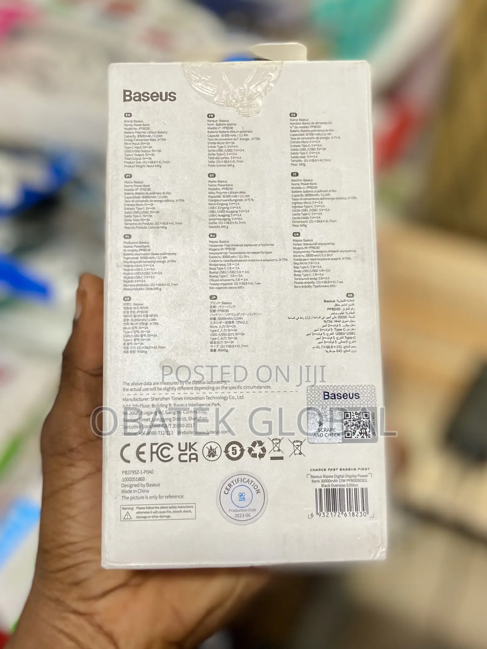 30kmah Baseus Powerbank