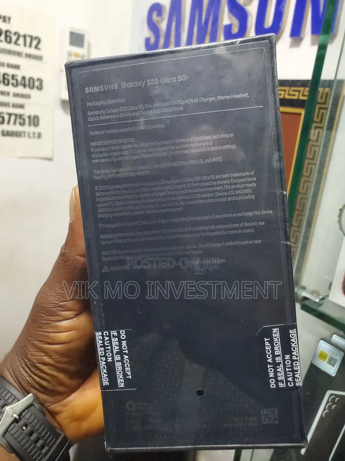 New Samsung Galaxy S20 Ultra 5G 128 GB