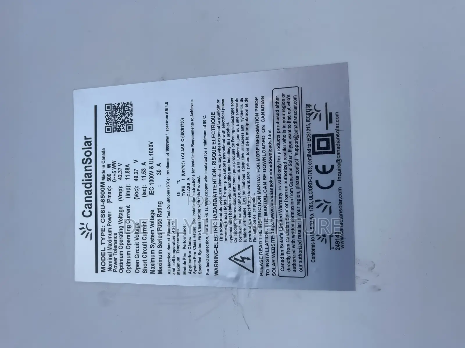 Canadian Solar Panels 500w Half Cut