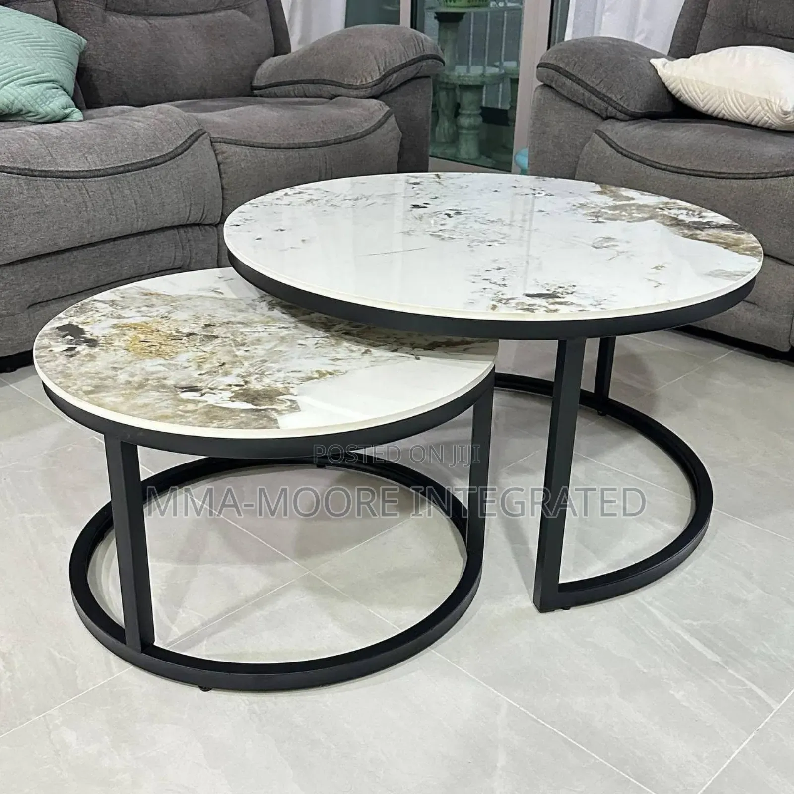 2in1 Marble Top Center Table