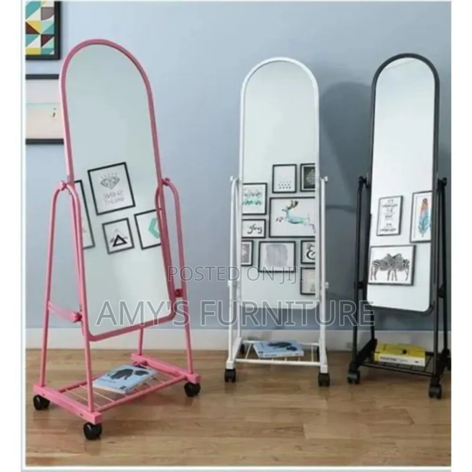 Elegant Movable Standing Dressing Mirror
