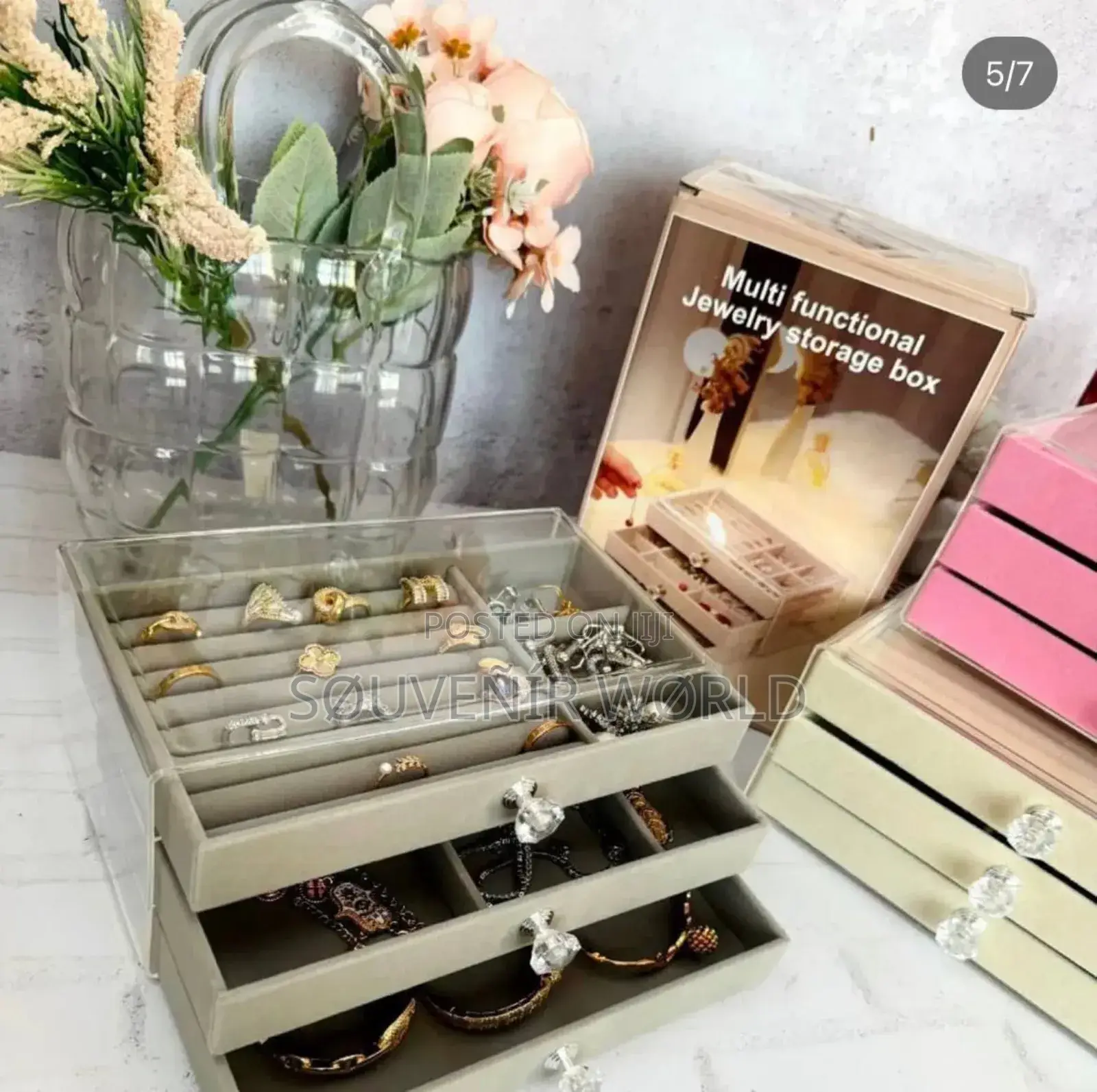 3 Drawer Jewelry Box