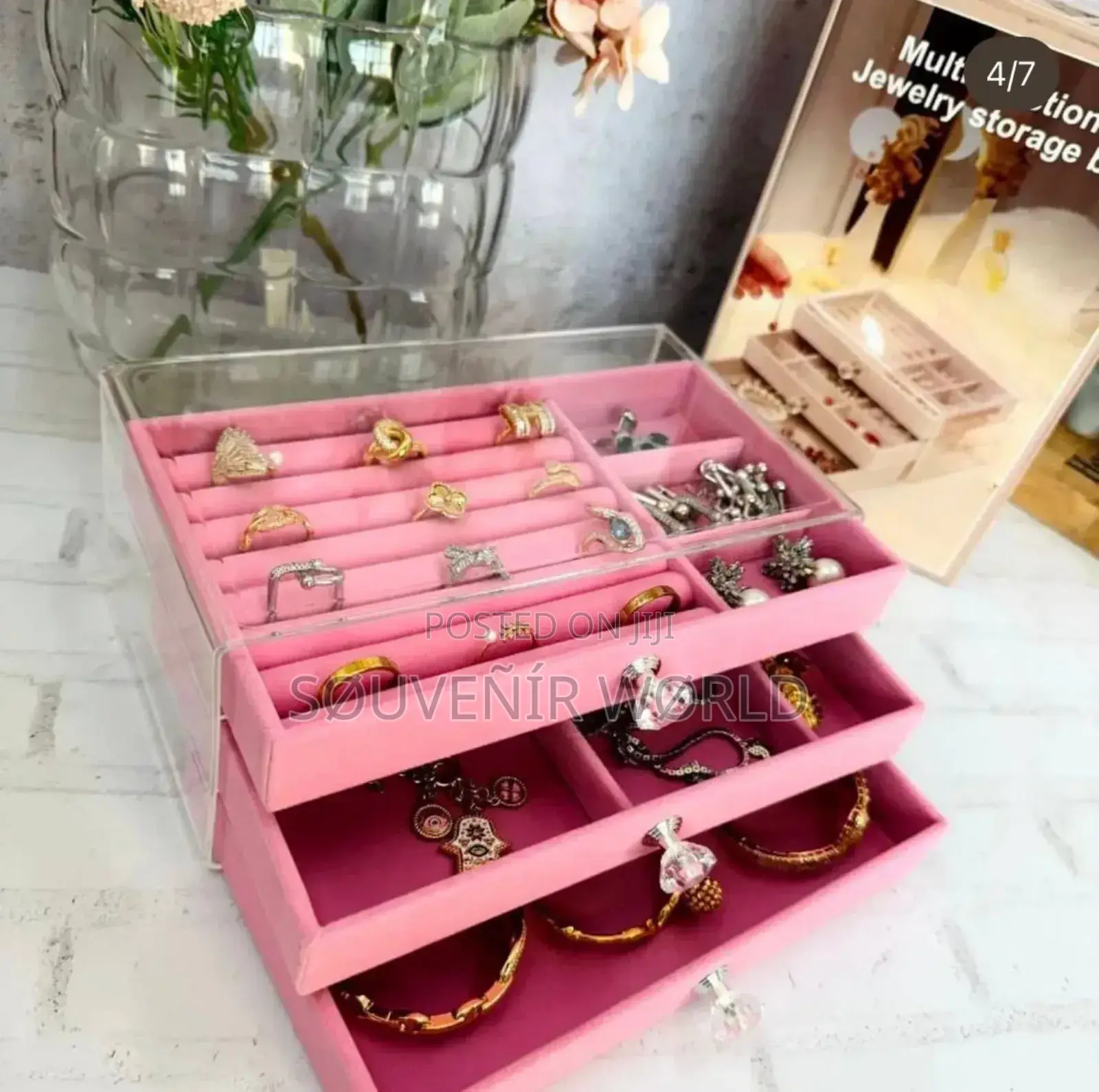 3 Drawer Jewelry Box