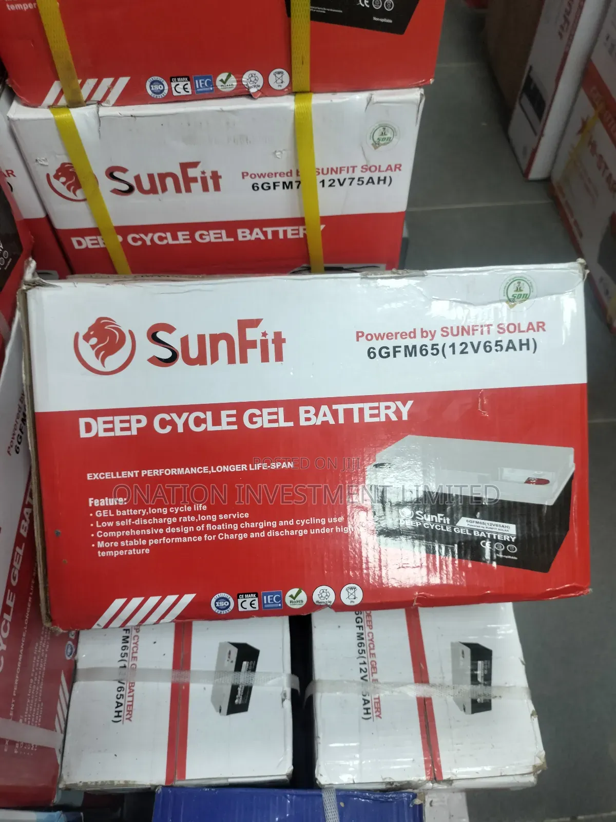 65ah 12v Sunfit Batteries
