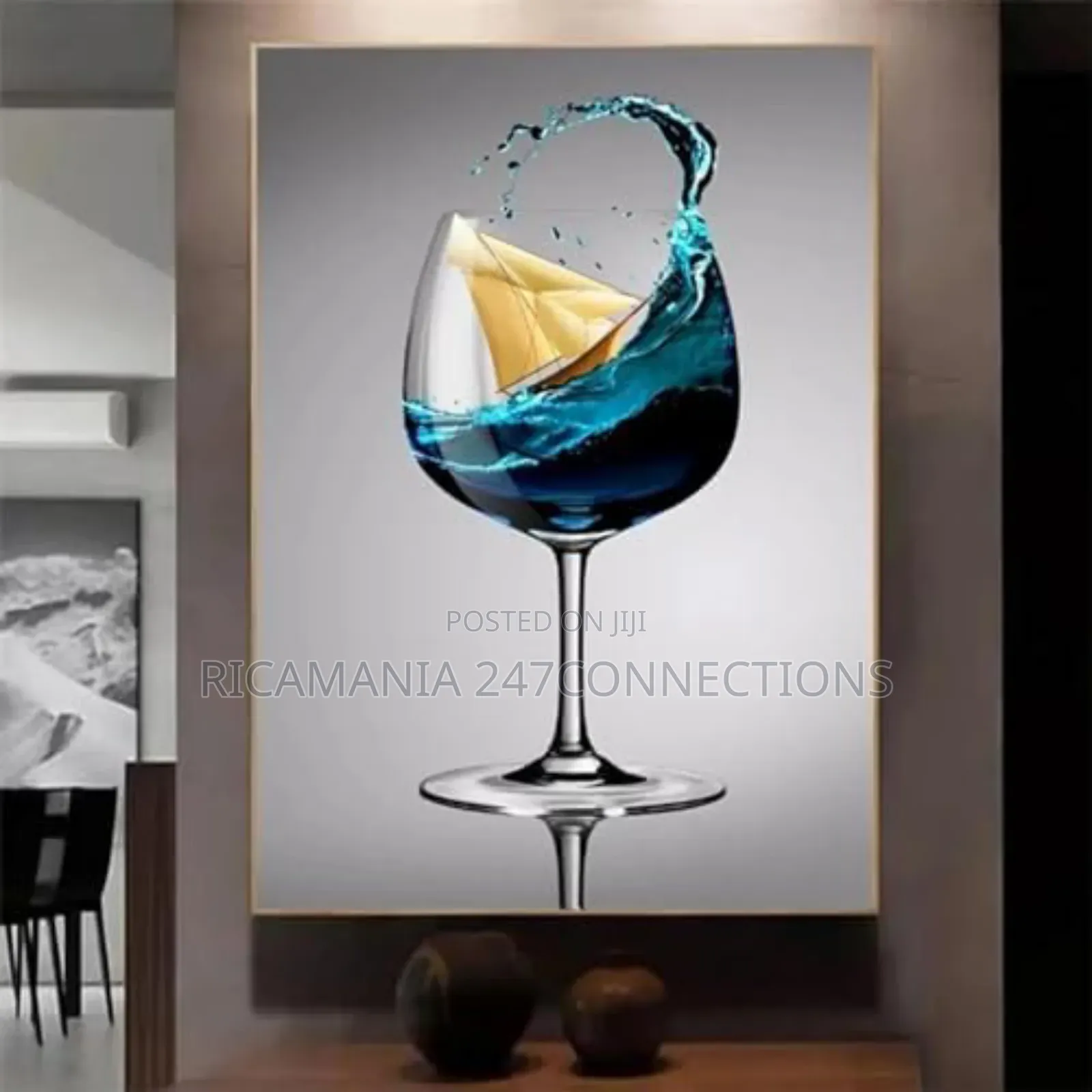 A Glass of Wine Artwork Frame