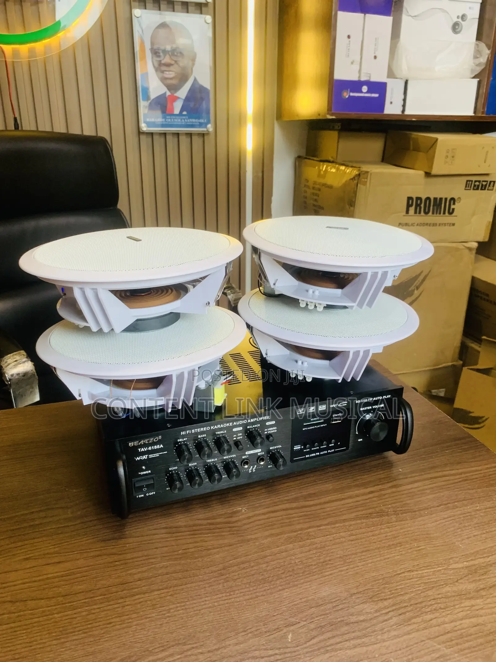 4in1 50watts Passive Speaker /Bluetooth Table Amplifier