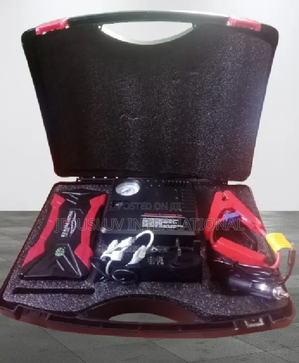Powerful Car Jump Starter 99800mah 12v With Tyre Inflator