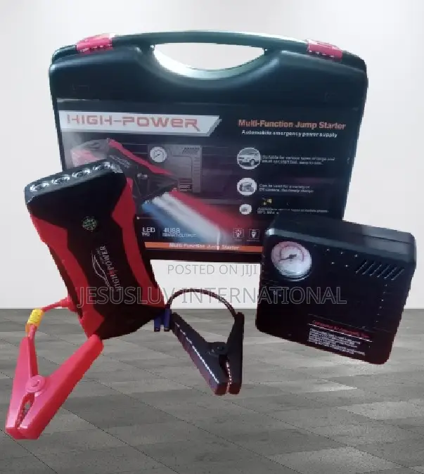 Powerful Car Jump Starter 99800mah 12v With Tyre Inflator