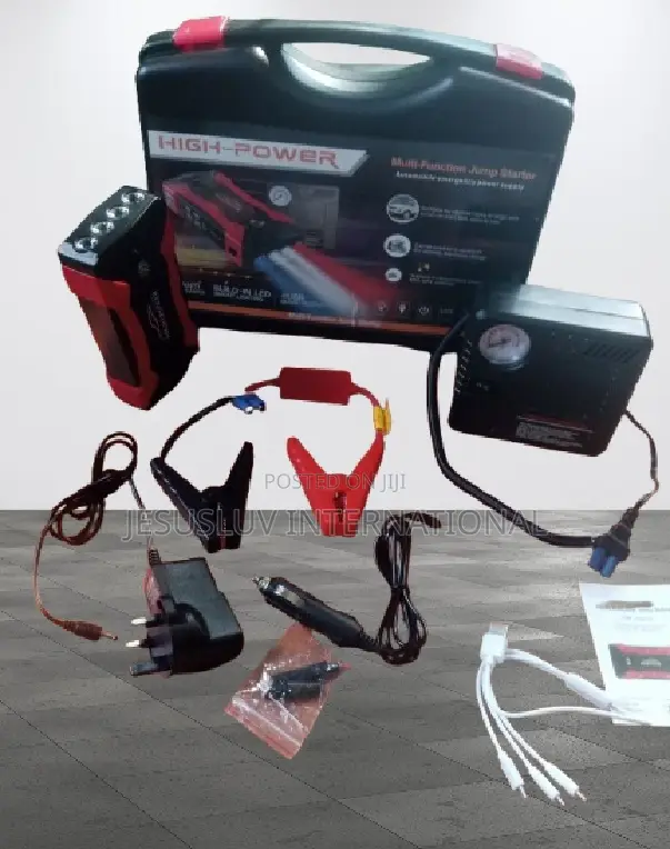 Powerful Car Jump Starter 99800mah 12v With Tyre Inflator