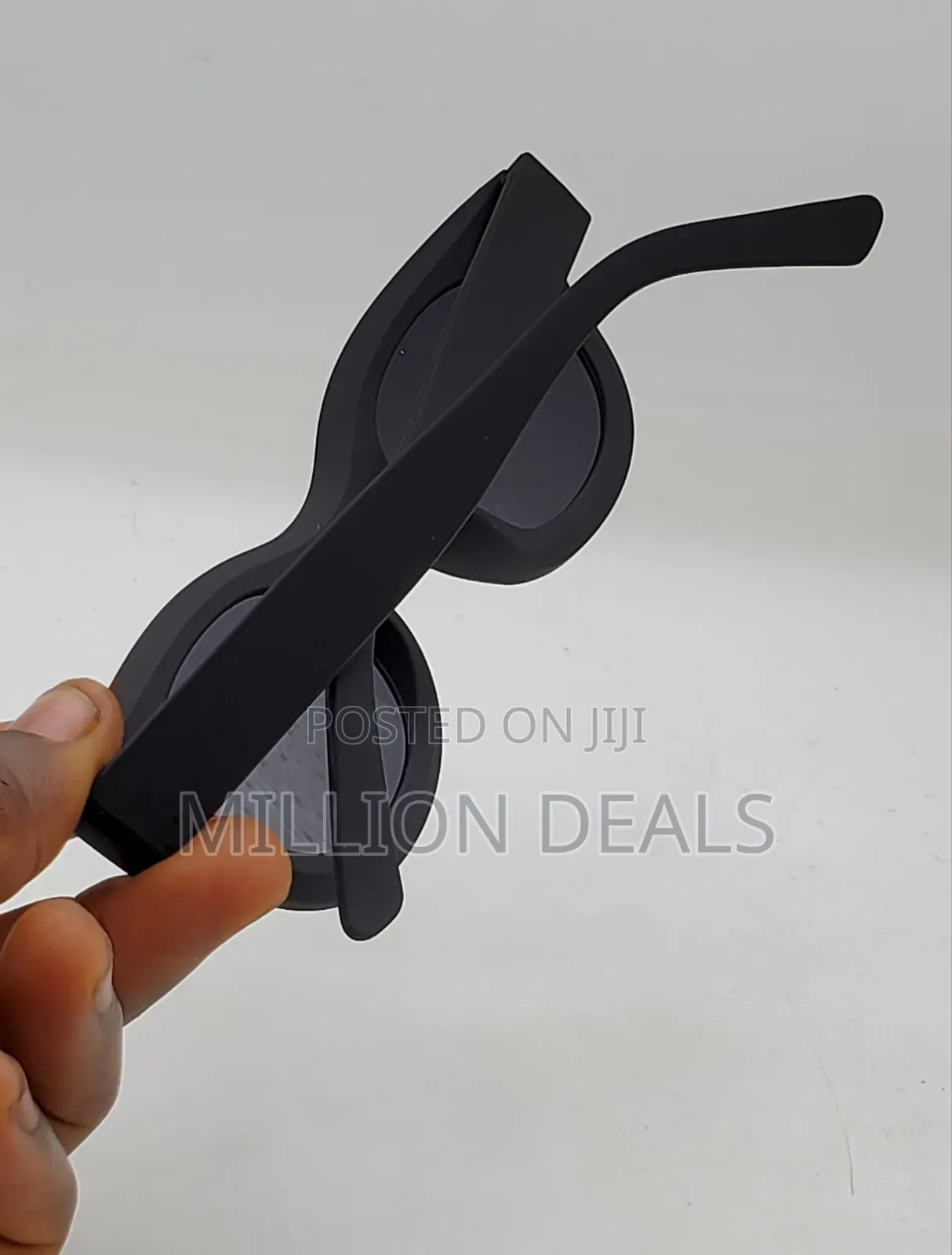 Vintage Suede Inspires Men's Black Sunglasses