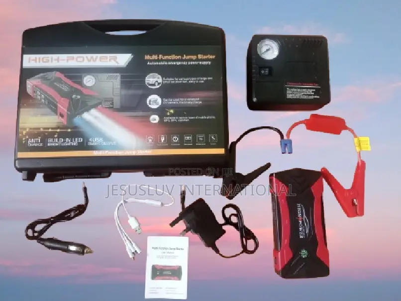 Multifunction Jump Starter With Tyre Inflator for Cars