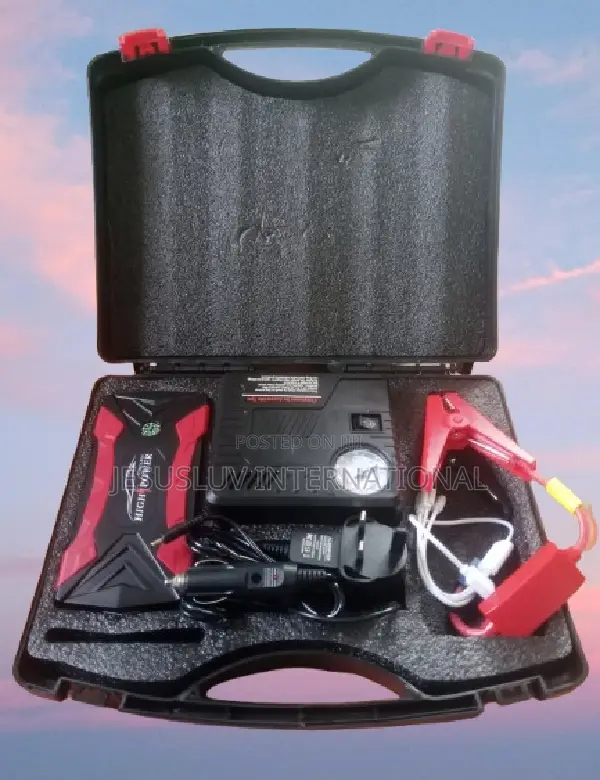 Multifunction Jump Starter With Tyre Inflator for Cars