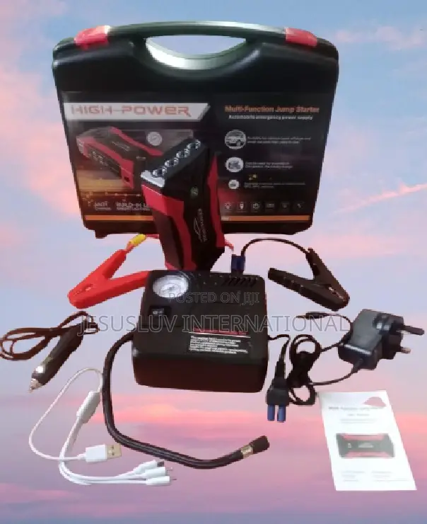 Multifunction Jump Starter With Tyre Inflator for Cars