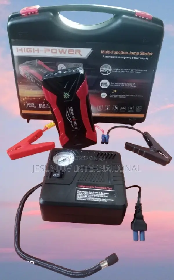 Multifunction Jump Starter With Tyre Inflator for Cars