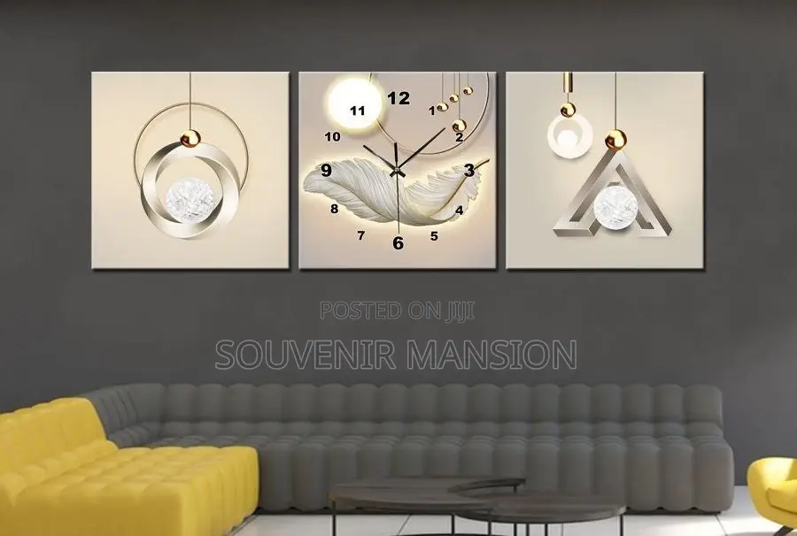 3 In 1 Wall Decoration Wall Clock