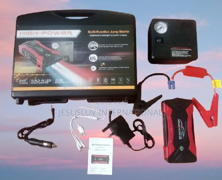 Multifunction Jump Starter 12v,99800mah With Tyre Inflator