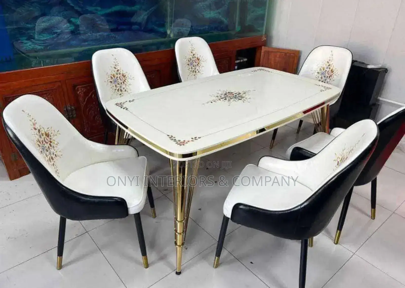 6 Seater Luxury Marble Dining Set